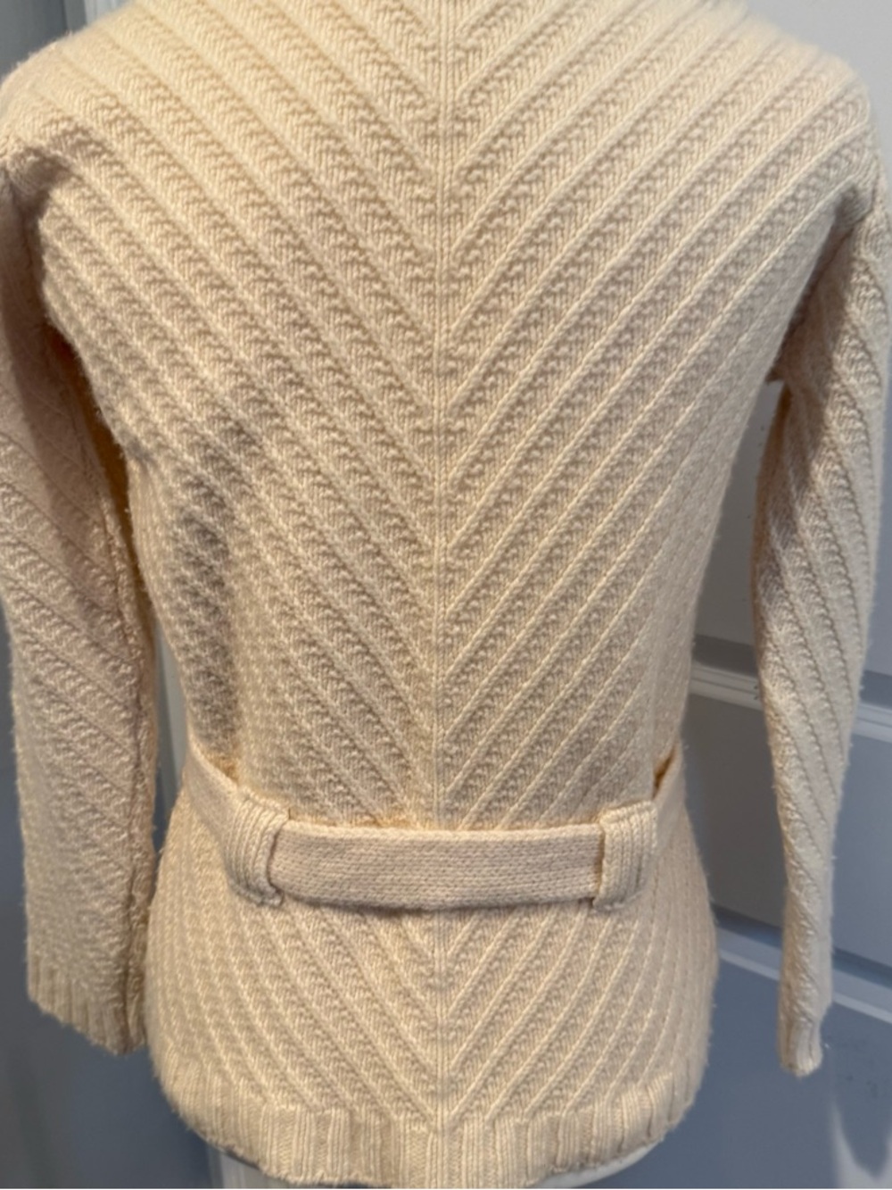 Irish Fisherman Knit Turtleneck Sweater - Cream - Picture 11 of 11